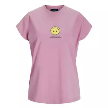 Футболка Jack & Jones Astrid Boxy JJXX, розовый