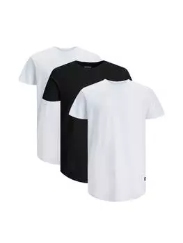 Футболка Jack & Jones, белый/черный