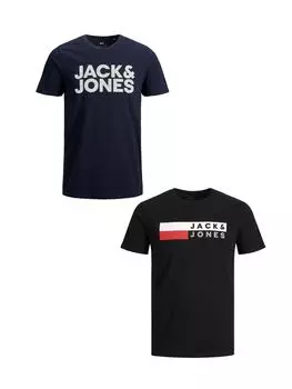Футболка Jack & Jones, цвет blau/wei
