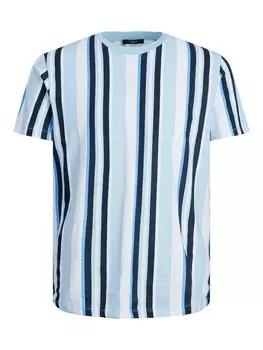 Футболка JACK & JONES, голубой/темно-синий