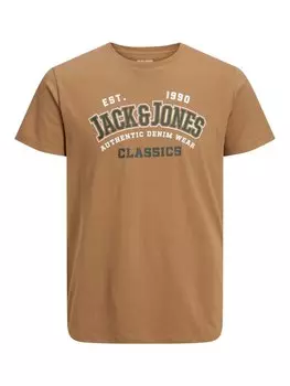 Футболка JACK & JONES, коричневый