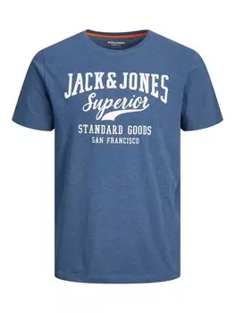 Футболка JACK & JONES, пыльный синий