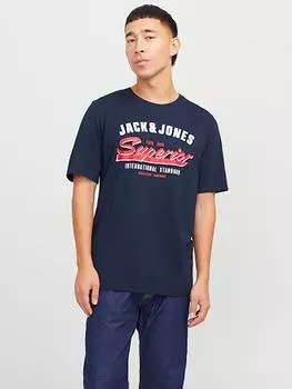 Футболка Jack & Jones, темно-синий