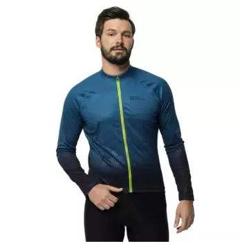 Футболка Jack Wolfskin Morobbia FZ long sleeve, синий