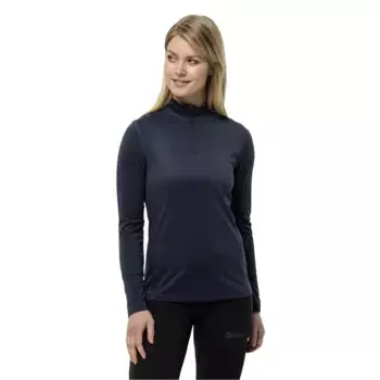 Футболка Jack Wolfskin Sky Thermal Half Zip long sleeve, синий