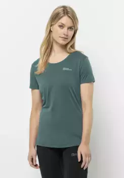 Футболка Jack Wolfskin "TECH T W", цвет Petrol