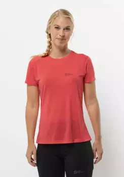 Футболка Jack Wolfskin "VONNAN S/S T W", красный