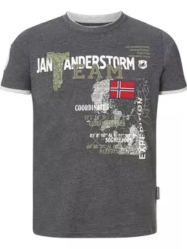 Футболка Jan Vanderstorm Slve, серый