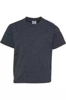 Футболка JERZEES Dri-Power Youth 50/50, цвет vintage heather navy