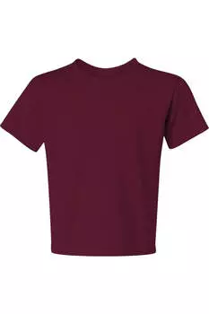 Футболка JERZEES Dri-Power Youth 50/50, бордовый