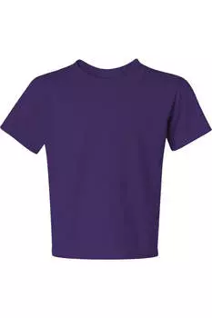 Футболка JERZEES Dri-Power Youth 50/50, темно-фиолетовый