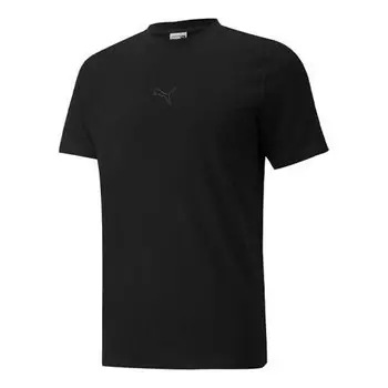 Футболка jts regular logo printing breathable round neck short sleeve black Puma, черный