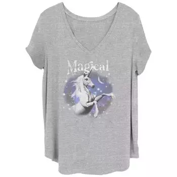 Футболка Juniors' Plus Magical Unicorn с рисунком Licensed Character