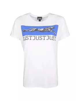 Футболка just cavalli Roberto Cavalli, белый