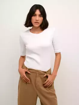 Футболка KAFFE Carna, цвет optical/white