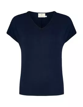Футболка Kaffe Shirt Ulrika, темно-синий