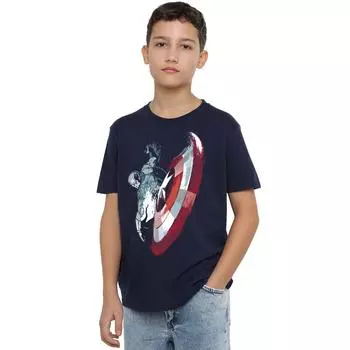 Футболка «Капитан Америка: Spin Shield» Marvel, синий