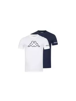 Футболка Kappa, цвет 1x navy/1xwei