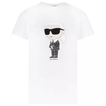 Футболка Karl Lagerfeld Ikonik 2.0 Karl, белый