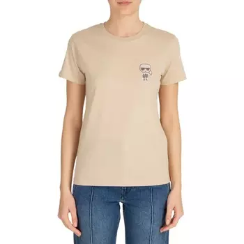 Футболка Karl Lagerfeld Ikonik Mini Karl Cotton, белый перец