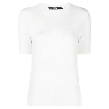 Футболка Karl Lagerfeld Sleeveless Pointelle, белый