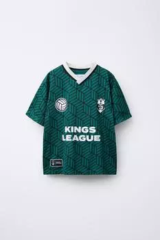 Футболка kings league ZARA, зеленый