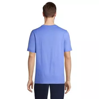 Футболка классической кроя Big & Tall Super-T Lands' End, черный