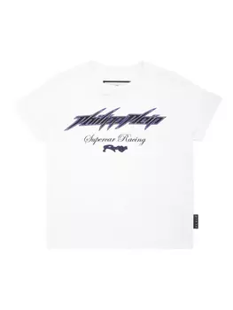 Футболка клуба гонок Philipp Plein, белый