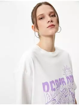 Футболка KOTON T shirt, экрю