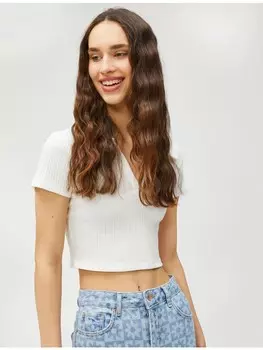 Футболка KOTON T shirt, экрю