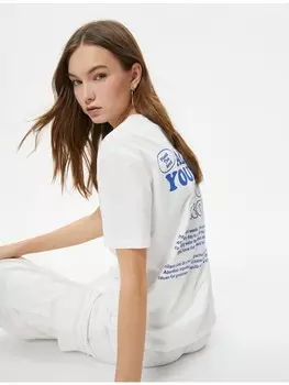 Футболка KOTON T shirt, экрю