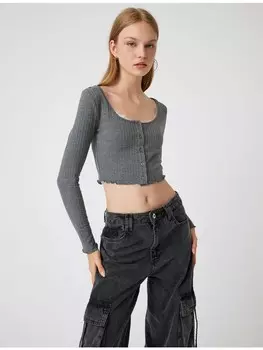 Футболка KOTON T shirt, антрацит