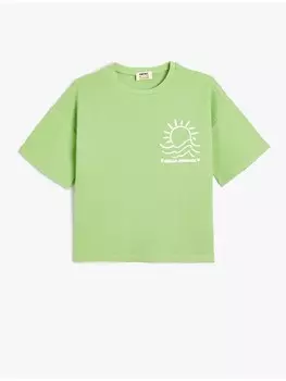 Футболка KOTON T shirt, зеленый