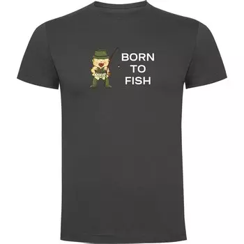 Футболка Kruskis Born To Fish, серый