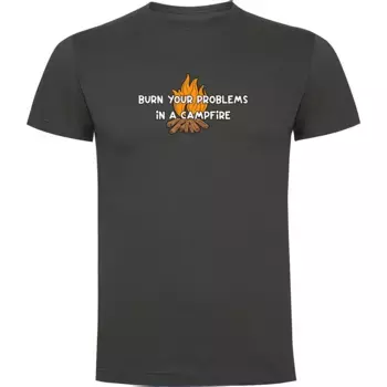 Футболка Kruskis Burn Your Problems, серый