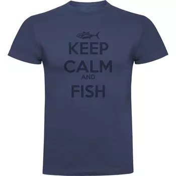 Футболка Kruskis Keep Calm And Fish, синий