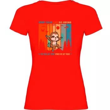 Футболка Kruskis Keep Calm Sloth, красный