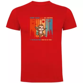 Футболка Kruskis Keep Calm Sloth, красный