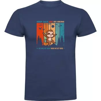 Футболка Kruskis Keep Calm Sloth, синий