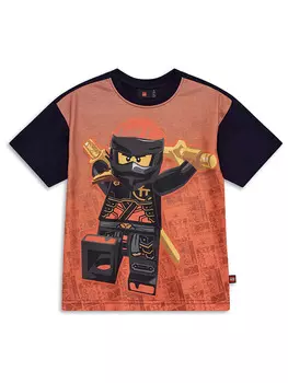 Футболка LEGO, цвет schwarz/orange