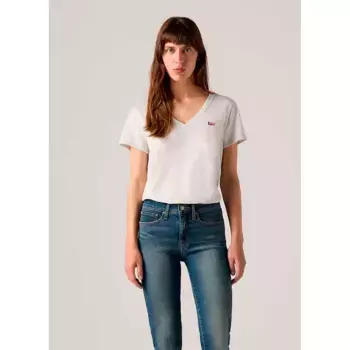 Футболка Levi's Perfect short sleeve v neck, белый