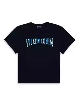 Футболка Little Boy's & Boy's с логотипом акулы Vilebrequin, синий