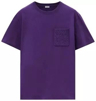 Футболка Loewe Relaxed Fit T-Shirt 'Cyclamen', фиолетовый