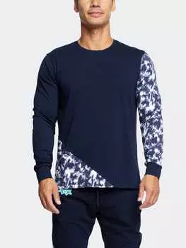 Футболка LS PanelTieDye Blue MACEOO, синий
