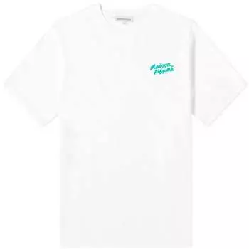 Футболка Maison Kitsune Maison Kitsune Handwriting Regular, белый