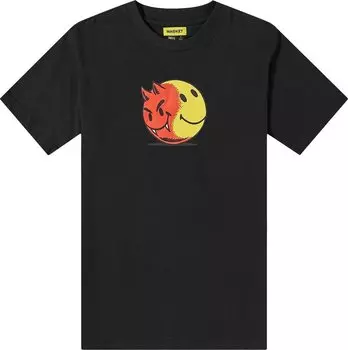 Футболка Market Smiley Good And Evil Tee 'Black', черный