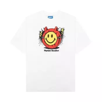 Футболка Market Smiley Masked T-Shirt White, белый