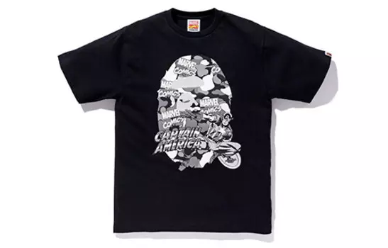Футболка Marvel X Bape унисекс A Bathing Ape
