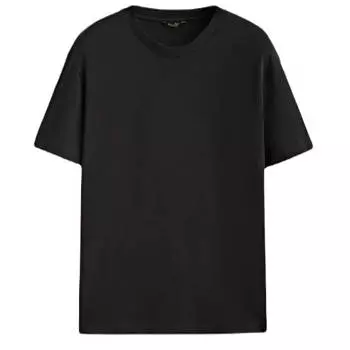 Футболка Massimo Dutti 100% Cotton Short Sleeve, темно-синий