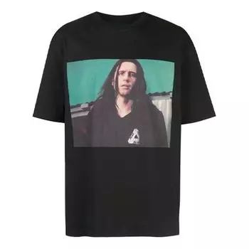 Футболка men's wise up print lebron james printing short sleeve black Palace, черный
